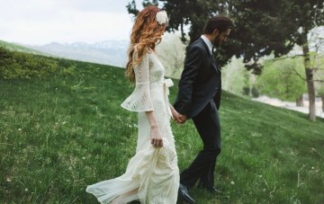 Bohemian Romance In The Woods Amidst The Wisteria