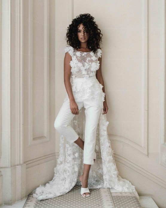 Rime Arodaky Bridal Pantsuit – Where to Buy Your Wedding Dress Online 2022 – Bridal Musings