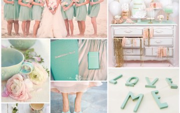 Mint, Blush Pink & Gold Wedding Inspiration