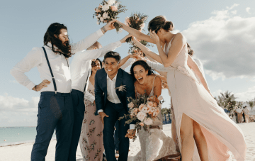 Windswept Wedding On The Beaches Of Riviera Maya
